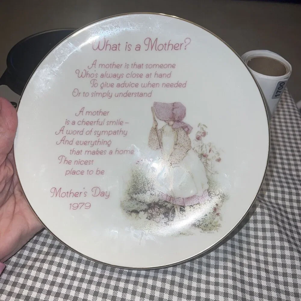 Vintage Holly Hobbie Plate What is a Mother! Mother’s Day 1979